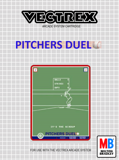 Pitchers Duel box art for Vectrex
